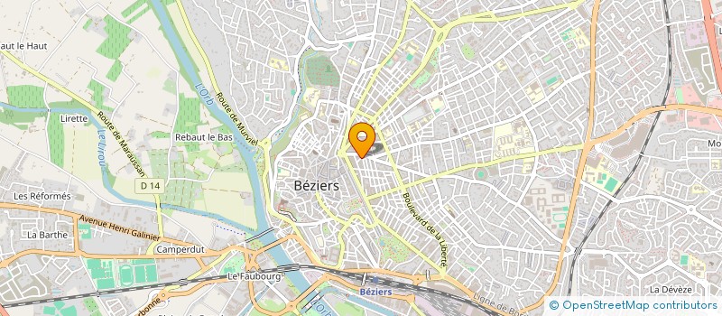 localisation de l'entreprise EMS BAT  BEZIERS