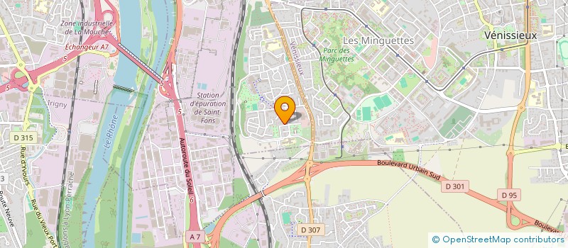 localisation de l'entreprise EMS CONSTRUCTION  SAINT-FONS