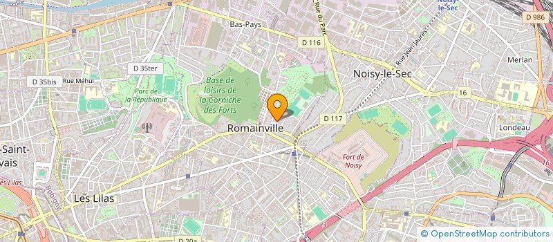 localisation de l'entreprise EMS ENTREPRISE à ROMAINVILLE