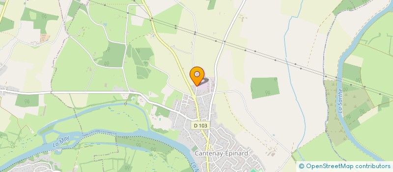 localisation de l'entreprise EMS-MAG  CANTENAY-EPINARD