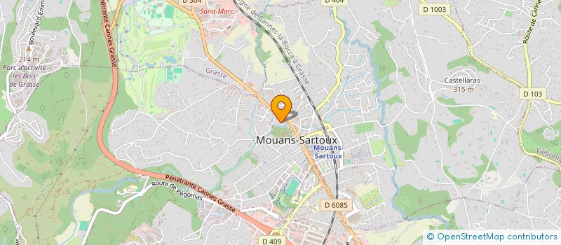 localisation de l'entreprise EMS RENOV à MOUANS-SARTOUX