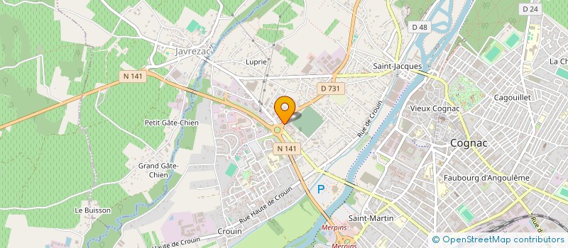 localisation de l'entreprise EMS STUDIO à COGNAC