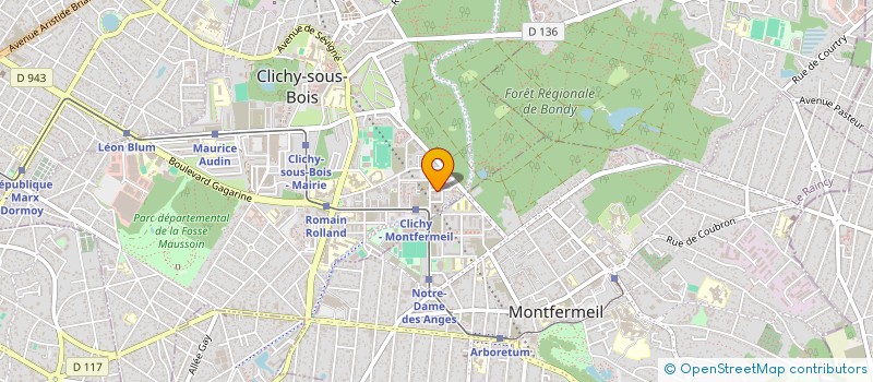 localisation de l'entreprise EMS TELECOM à CLICHY SOUS BOIS