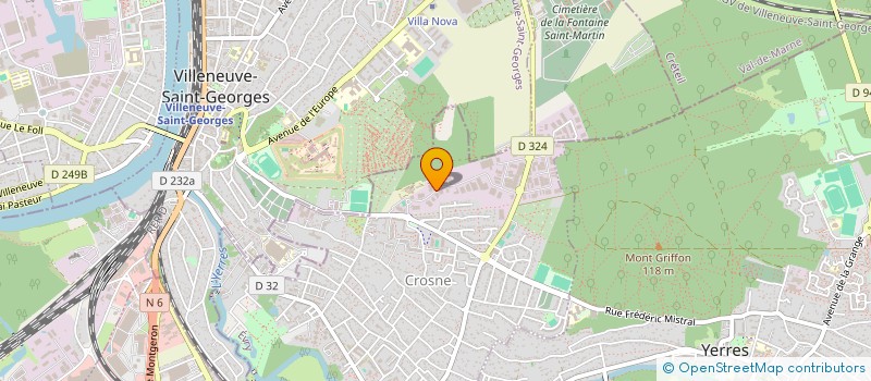 localisation de l'entreprise EMS TRAVAUX à CROSNE