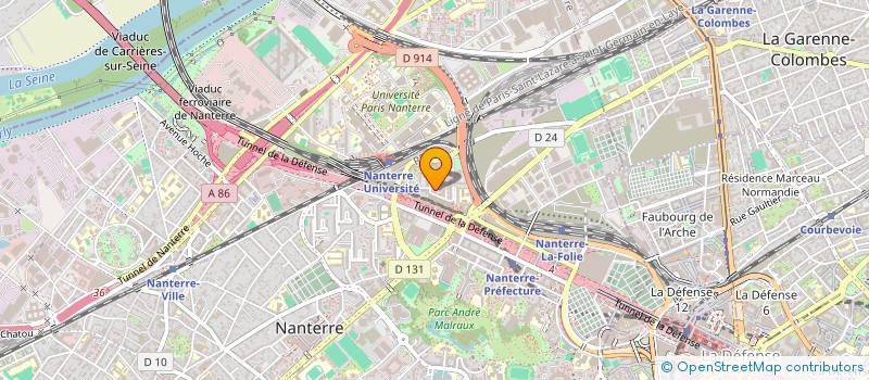 localisation de l'entreprise EMS WORSHIPPERS  NANTERRE