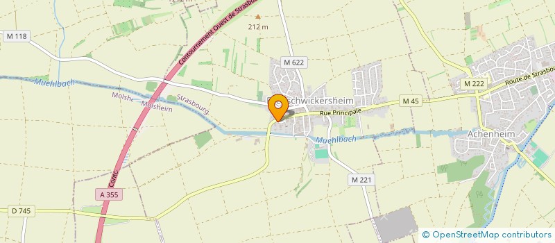 localisation de l'entreprise EMSA  BREUSCHWICKERSHEIM