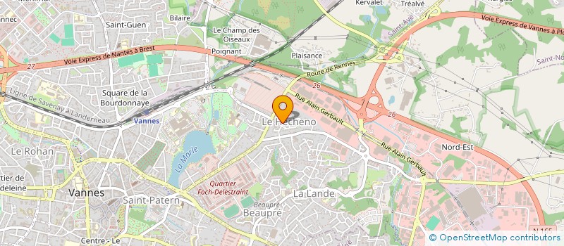 localisation de l'entreprise EMSB CONSTRUCTIONS à VANNES