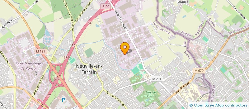 localisation de l'entreprise EMSIX à NEUVILLE-EN-FERRAIN