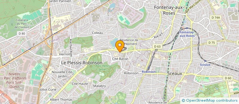 localisation de l'entreprise EMSOFT à LE PLESSIS-ROBINSON