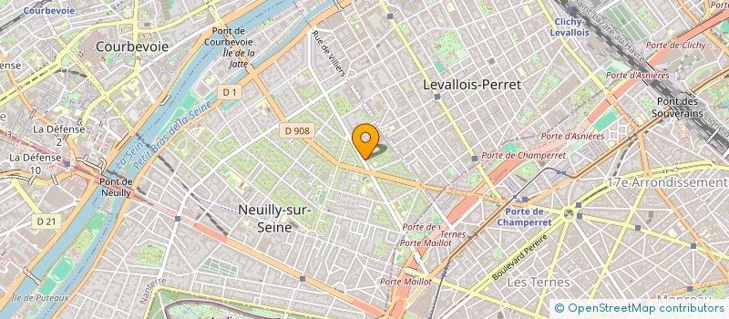 localisation de l'entreprise EMT CONSEIL à NEUILLY-SUR-SEINE