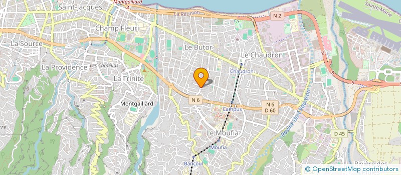 localisation de l'entreprise EMT - ELECTRICITE MAINTENANCE TRAVAUX à SAINT-DENIS