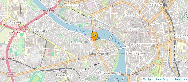 localisation de l'entreprise EMT FRET à TOULOUSE