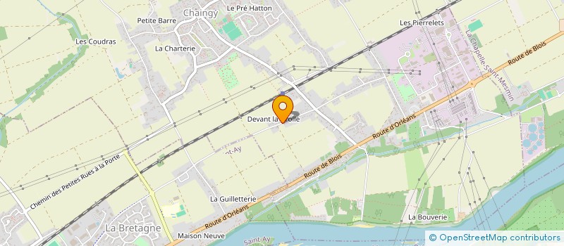 localisation de l'entreprise EMT IMMOBILIER à CHAINGY