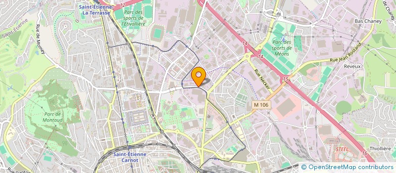 localisation de l'entreprise EMT - LUB  SAINT-ETIENNE