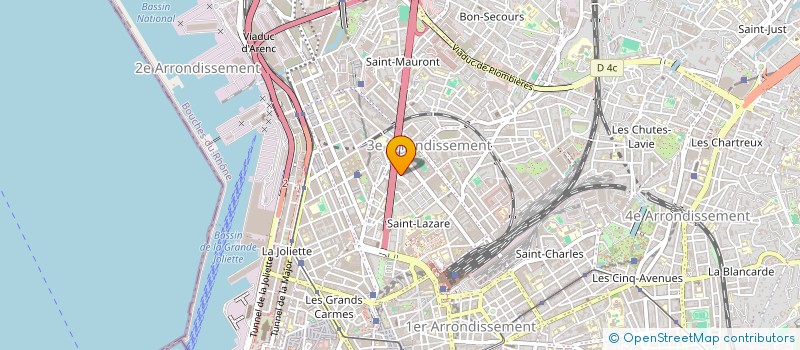 localisation de l'entreprise EMT TRANSPORT à MARSEILLE