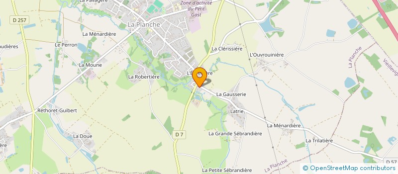 localisation de l'entreprise EMTC  LA PLANCHE