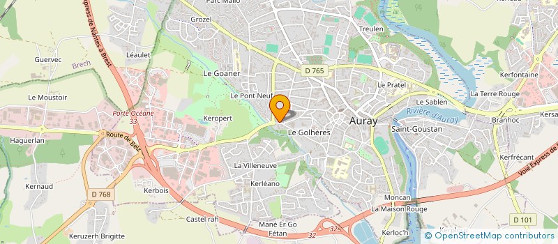 localisation de l'entreprise EMTEO à AURAY
