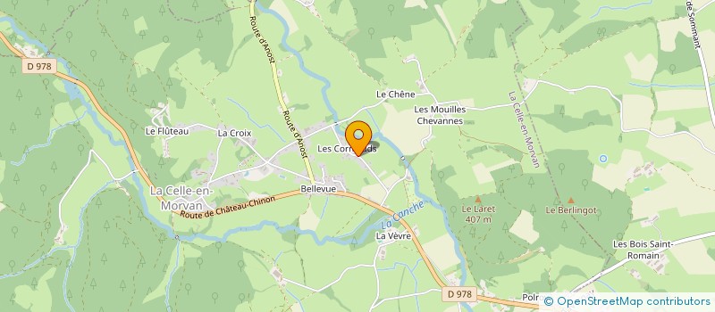 localisation de l'entreprise EMTG  LA CELLE-EN-MORVAN