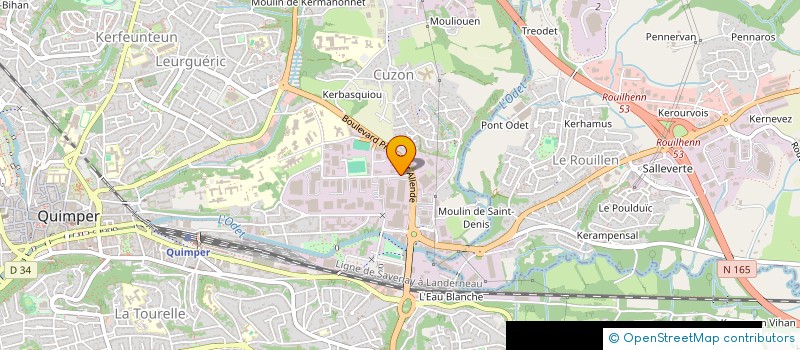 localisation de l'entreprise EMTHA  QUIMPER