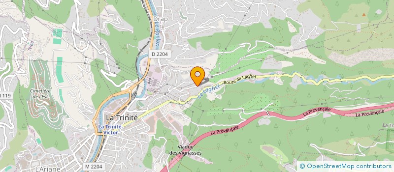 localisation de l'entreprise EMTHO à LA TRINITE