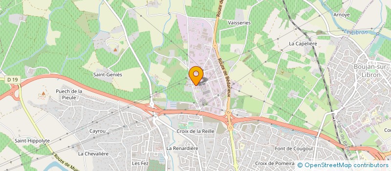 localisation de l'entreprise EMTS CROTTIER à BEZIERS