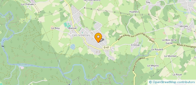 localisation de l'entreprise EMTTP  LES VILLETTES