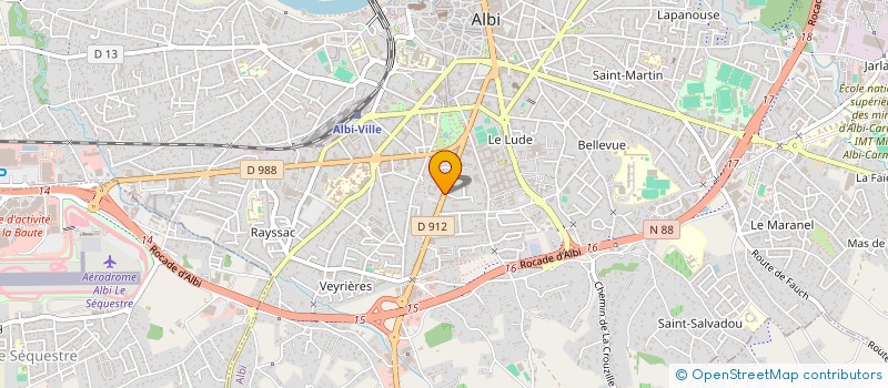 localisation de l'entreprise EMU  ALBI