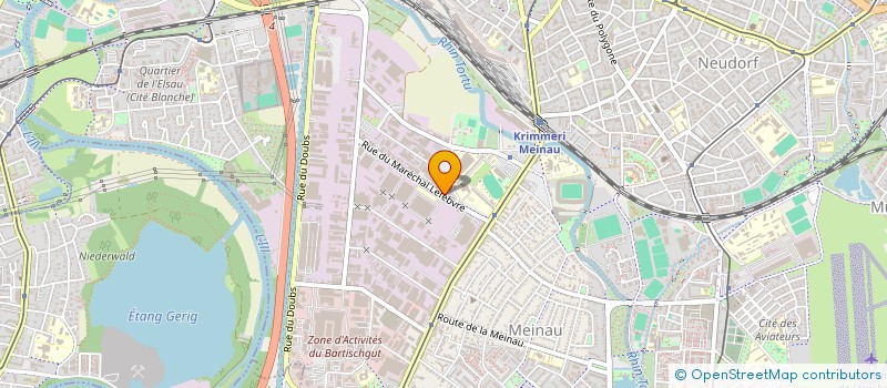 localisation de l'entreprise EMU à STRASBOURG