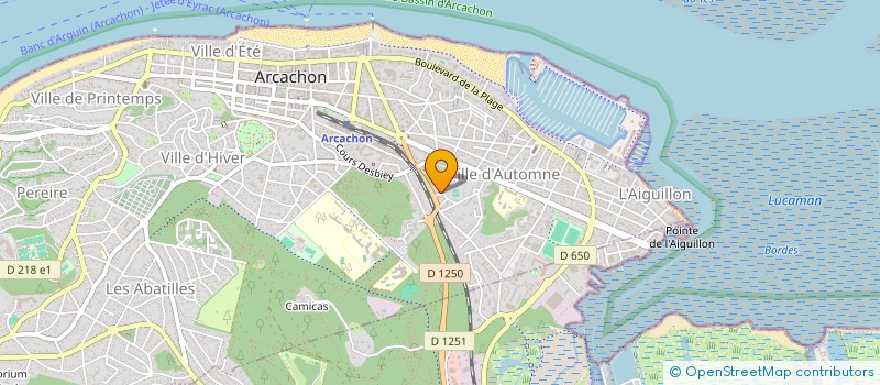 localisation de l'entreprise EMUL INFORMATIQUE  ARCACHON