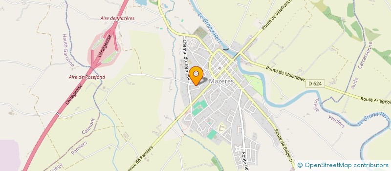 localisation de l'entreprise EMULATION NAUTIQUE MAZERIENNE à MAZERES