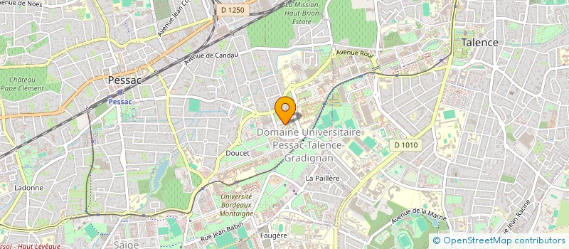 localisation de l'entreprise EMULSEO à PESSAC