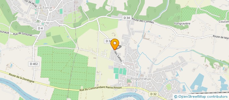 localisation de l'entreprise EMULSION 24 à PRIGONRIEUX