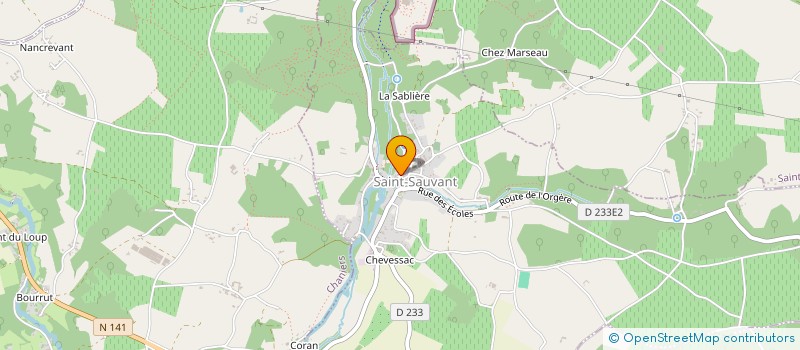 localisation de l'entreprise EMULSION  SAINT-SAUVANT