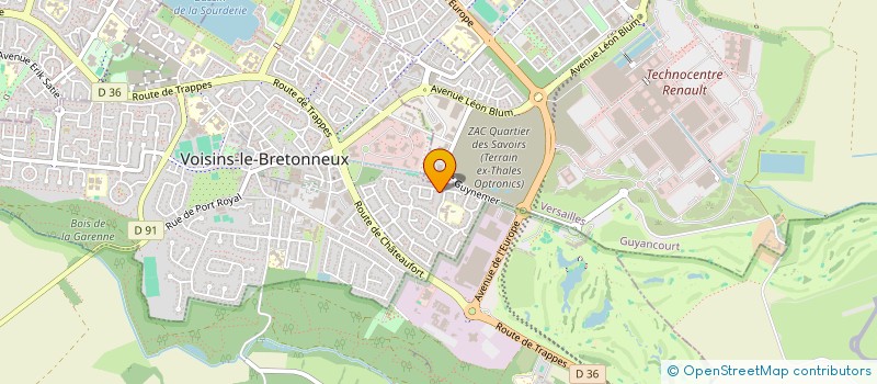 localisation de l'entreprise EMULSION MCL  VOISINS-LE-BRETONNEUX