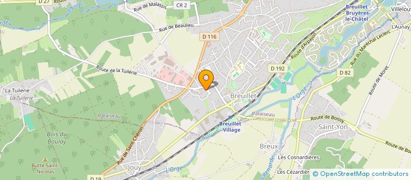 localisation de l'entreprise EMUNA - SOL ET FONDATION à BREUILLET