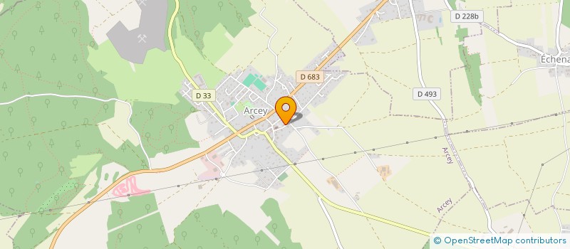 localisation de l'entreprise EMV2A  ARCEY