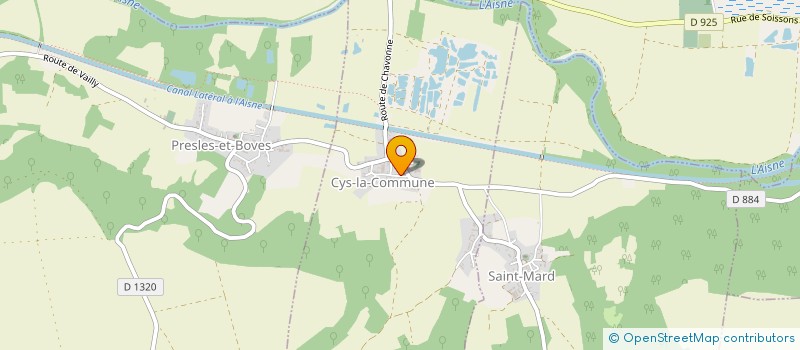 localisation de l'entreprise EMVA  CYS-LA-COMMUNE