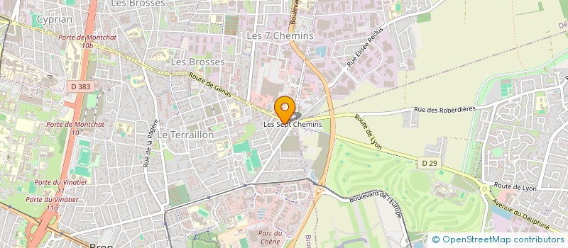 localisation de l'entreprise EMVE  BRON