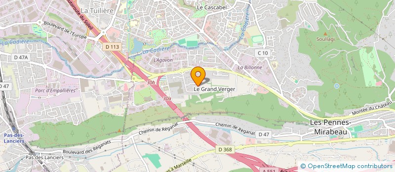 localisation de l'entreprise EMVI à LES PENNES-MIRABEAU