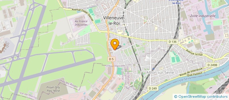 localisation de l'entreprise EMVTS EXPLOITATION MAINTENANCE VEHICULES TRANSPORTS STOCKAGE à VILLENEUVE-LE-ROI