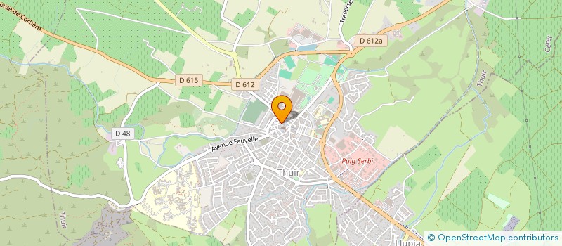 localisation de l'entreprise EMY à THUIR