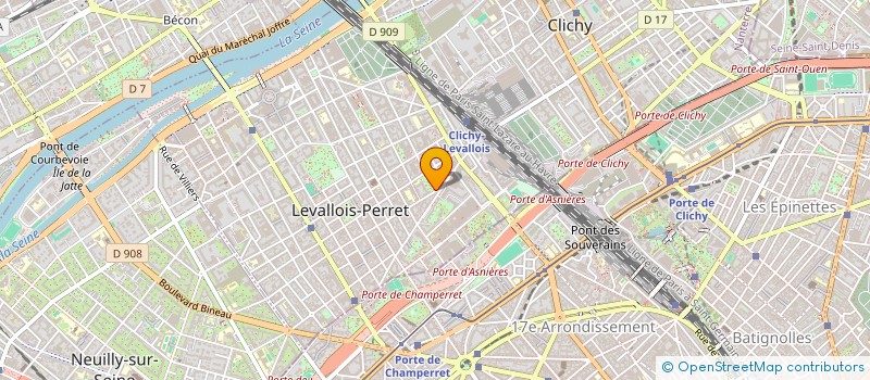 localisation de l'entreprise EMY à LEVALLOIS-PERRET