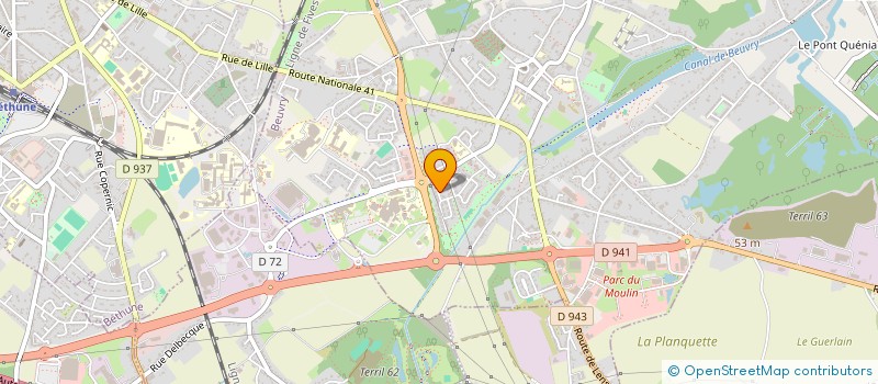 localisation de l'entreprise EMY-BEN HOLDING  BEUVRY