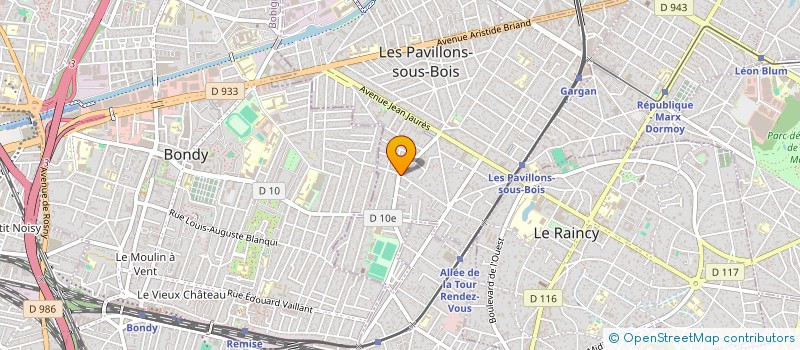 localisation de l'entreprise EMY RENOV à LES PAVILLONS SOUS BOIS