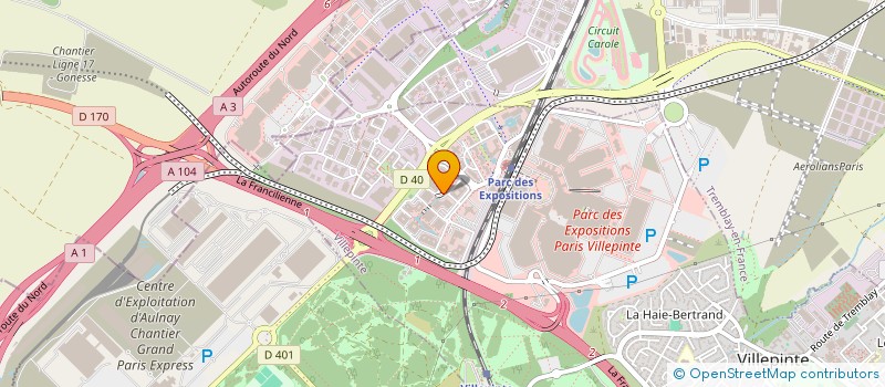 localisation de l'entreprise EMY'S CONCEPT  VILLEPINTE