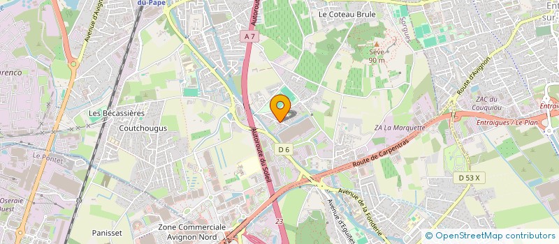 localisation de l'entreprise EMY TRANSPORTS à SORGUES