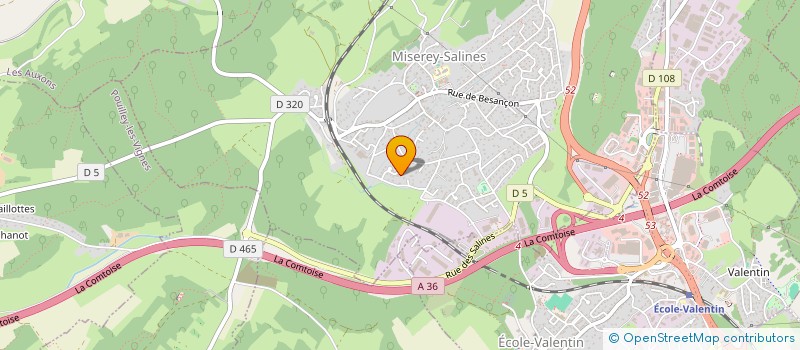 localisation de l'entreprise EMY VCGR  BESANCON