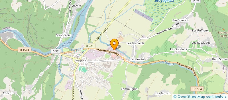 localisation de l'entreprise EMYA  YENNE