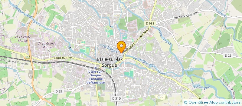 localisation de l'entreprise EMYL SAS à L'ISLE-SUR-LA-SORGUE