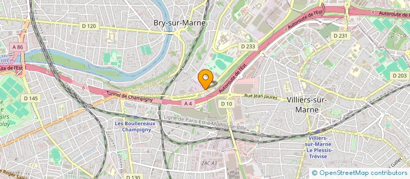 localisation de l'entreprise EMYLIA à CHAMPIGNY-SUR-MARNE